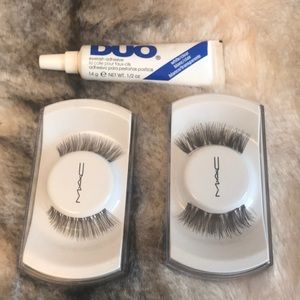 2 sets of MAC lashes and glue